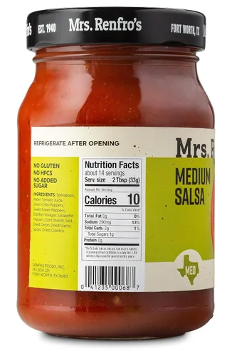 Miniatura 2 de Mrs. Renfro’s Medium Salsa – Gluten Free (16-oz. jars, 2-pack)