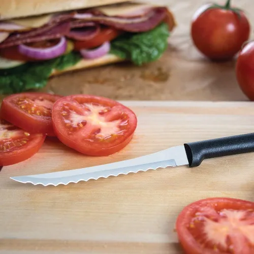 Miniatura 4 de Rada Cutlery Essential Oak Block Set (G258), juego de cuchillos de bloque de 8 piezas, cuchillas de acero inoxidable, mango negro