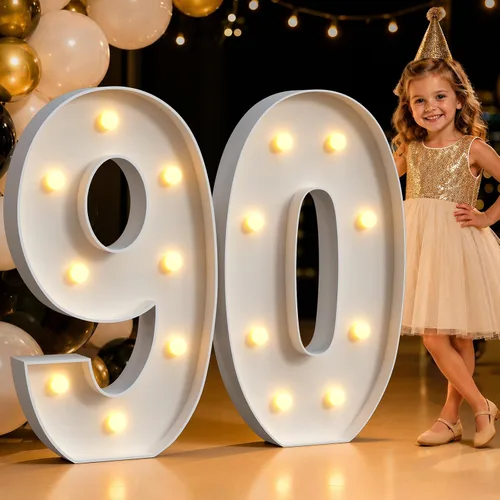 Miniatura 43 de Mixifox Letras de marquesina de 3 pies en Y, letras grandes iluminadas de 3 pies de alto con luces, letra grande para boda, compromiso, graduación