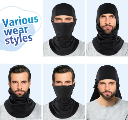 Miniatura 13 de Pasamontañas de invierno para hombres y mujeres, resistente al viento, máscara térmica para clima frío, para ciclismo, esquí, escalada