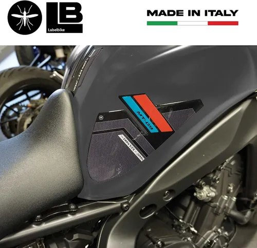 Miniatura 2 de labelbike - Pegatinas 3D para motocicleta, protección y decoración de lados del depósito de combustible en resina compatible con Yamaha Mt-09 Mt-09