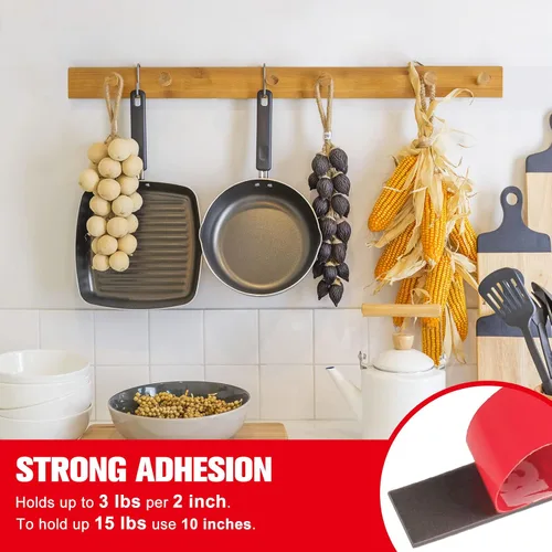 Miniatura 3 de Cinta adhesiva de doble cara resistente, cinta de espuma de montaje impermeable, 33 pies de largo, 0.4 pulgadas de ancho, cinta adhesiva fuerte