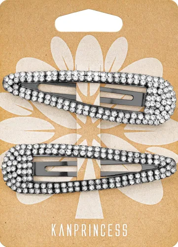 Miniatura 10 de KANPRINCESS Pinza para el pelo, 2 piezas de diamantes de imitación de 2.4 pulgadas, color plateado, pasadores de pelo para mujeres y niñas, novia