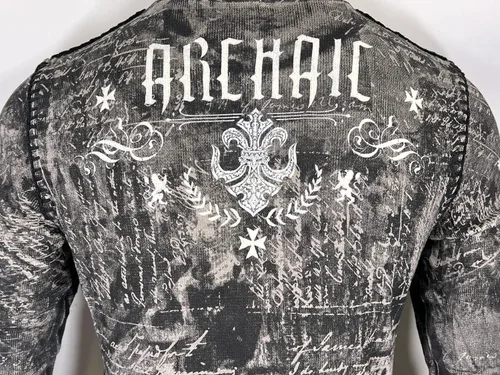 Miniatura 8 de Archaic by Affliction - Camisa térmica para hombre, color gris blindado, Gris