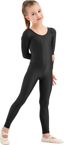 Miniatura 2 de Malla de una pieza Speerise, de mangas largas, hecha en Spandex, para niñas que practican danza