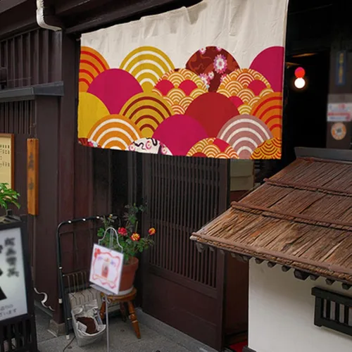 Miniatura 12 de Konsilsa Cortina japonesa Noren, letrero de restaurante japonés de sushi, decoración de puerta, cortina para restaurante, sushi, decoración del G