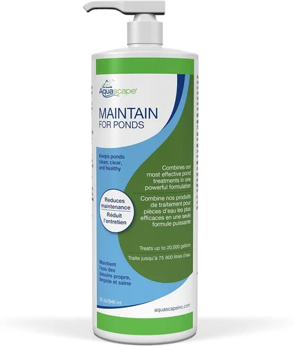Miniatura 6 de Aquascape MAINTAIN - Tratamiento de agua para estanques de koi y peces, fácil de usar, potente mezcla de bacterias beneficiosas, aglutinante