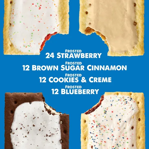 Miniatura 7 de Pop-Tarts - Tostadas, alimentos para el desayuno, bocadillos para niños, paquete variado (60 Pop-Tarts)