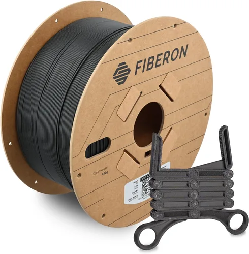 Miniatura 34 de Polymaker Fiberon PA612-ESD - Filamento para impresora 3D de 1.75 mm/17.6 oz, de nailon de fibra de carbono ESD-safe, resistente al calor a 302 °F