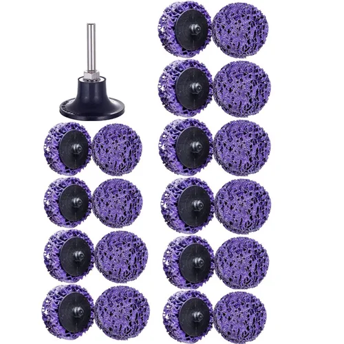 Miniatura 9 de 11 piezas de discos de tira de cambio rápido de 2" fáciles para amoladora angular, accesorios para tiras de pintura, rueda de eliminación de óxido
