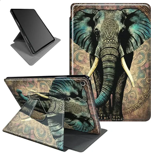Miniatura 32 de Funda para iPad mini 6 para iPad mini 6ª generación 8.3 pulgadas 2021 360 grados giratorio soporte ligero cubierta inteligente protectora
