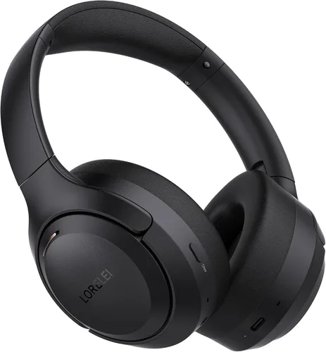 Miniatura 7 de LORELEI QC60 - Auriculares híbridos con cancelación activa de ruido, auriculares Bluetooth inalámbricos sobre la oreja con micrófono, 60H