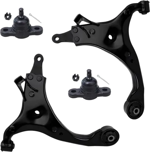 Miniatura 207 de Detroit Axle - Brazos de control superiores traseros para Chrysler 300 Dodge Challenger Charger Magnum, reemplazo del conjunto de brazos de control