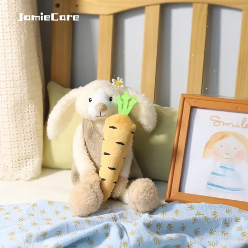 Miniatura 7 de Conejito de Pascua de peluche, juguete de conejo de ropa suave para niños, recién nacidos, niños y niñas, juguetes de peluche adorables y adorables