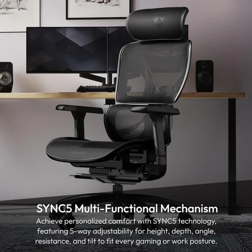 Miniatura 2 de THUNDERX3 XTC - Silla de oficina ergonómica para adultos, silla de juegos para adultos, silla de escritorio con respaldo alto, inclinación síncrona