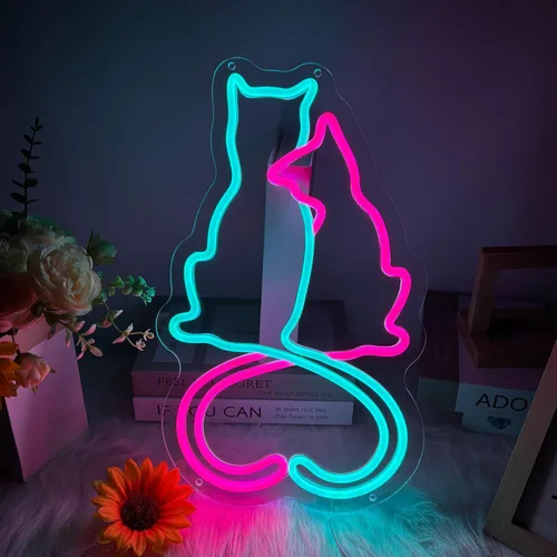 Miniatura 15 de Señal de neón de rana vaquera, señal de neón LED de sapo vaquero para decoración de pared, señal de luz de neón regulable para dormitorio, sala