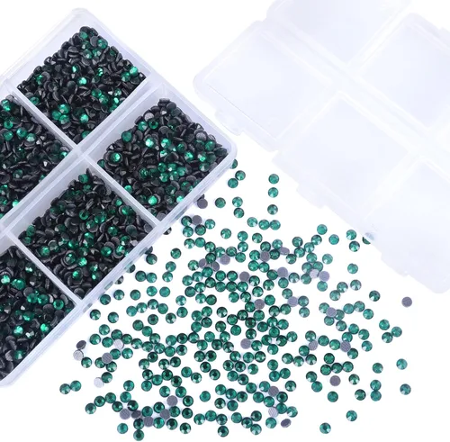 Miniatura 3 de 3200 unidades de diamantes de imitación SS10 con parte trasera plana de vidrio SS10 redondas a granel, para manualidades, arte, ropa, zapatos