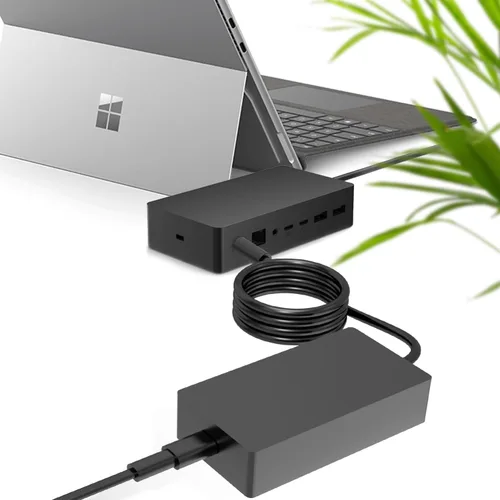 Miniatura 4 de 199W 15.35V 12.96A Cargador Adaptador de CA Compatible con Microsoft Surface Docking Station 2, Modelo 1931 1917 Microsoft Surface Dock 2 Cable