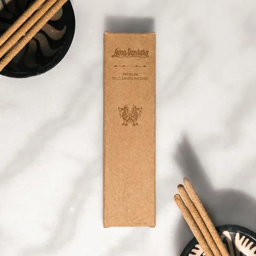 Miniatura 7 de Luna Sundara Palitos de incienso de Palo Santo, enrollados a mano en Perú, madera de Palo Santo 100% natural, incienso de larga combustión, 6
