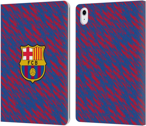 Miniatura 8 de Head Case Designs Funda de cuero con licencia oficial del FC Barcelona Barca Crest Pattern compatible con Apple iPad Air 2020/2022