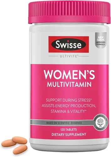 Miniatura 10 de Swisse Ultivite Multivitaminas diarias para hombres 50 vitaminas, antioxidantes y minerales + adaptógenos Energía, apoyo contra el estrés e