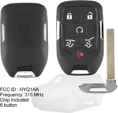 Miniatura 5 de Reemplazo autoprogramable para llavero inteligente de proximidad para Chevy Suburban Tahoe GMC Yukon 2015, 2016, 2017, 2018, 2019, 2020, Chevy