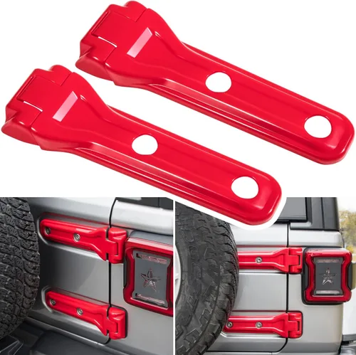 Miniatura 11 de Cubierta de bisagra para compuerta trasera de Jeep Wrangler JL JLU, accesorios de decoración exterior - 2018-2024, 2 puertas y 4 puertas, cubierta