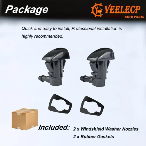 Miniatura 6 de 2 pulverizadores de boquilla para limpiaparabrisas compatibles con modelos Fusion Milan MKZ Select