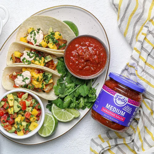 Miniatura 6 de Fody Foods Salsa mediana, 16 onzas, sin ajo y cebolla, bajo certificado FODMAP, apto para el intestino y el SII, vegano, sin OMG, sin gluten, apto