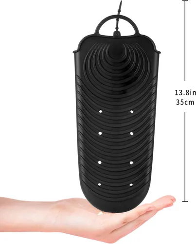 Miniatura 5 de ZAXOP Alfombrilla de rizador resistente al calor y bolsa de viaje – Soporte de silicona para herramientas de pelo caliente para plancha plana, Negro