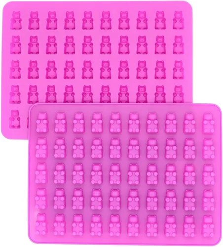 Miniatura 3 de LorAnn - Moldes de silicona para ositos de gomitas, paquete de 2