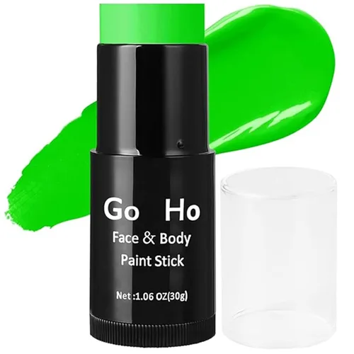 Miniatura 12 de Go Ho Barra de Pintura Facial Azul Mezclable en Crema (29.99 g), Pintura Corporal y Facial Azul Real de Cobertura Total para Adultos, Niños, Palo