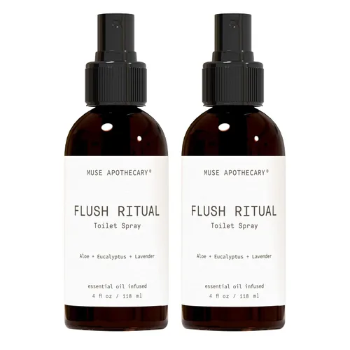 Miniatura 62 de Muse Apothecary Flush Ritual - Aerosol para inodoro aromático y refrescante, usar antes de ir, 2 onzas, infundido con aceites esenciales naturales