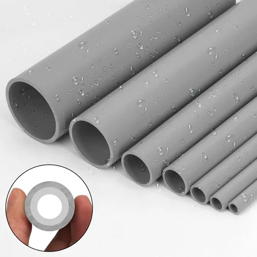 Miniatura 2 de 4 tubos de PVC de 1-1/2 pulgadas de largo, tubo rígido de PVC Sch40 de 17 pulgadas de largo, tubos redondos de tubería para instalación de cableado