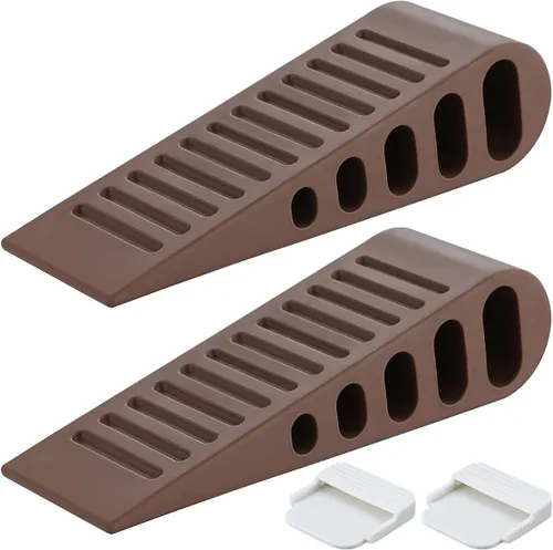 Miniatura 11 de JQK DSB61-BK-P6 - Juego de 6 topes de goma para puerta de alta resistencia en azulejos, hormigón, alfombra, suelo de madera, color negro