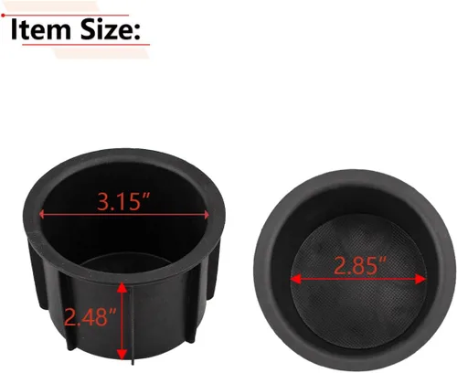 Miniatura 3 de RLB-HILON Inserto para portavasos compatible con Toyota 4RUNNER 2010-2021, reemplaza al OEM 66991-35030 1 unidad