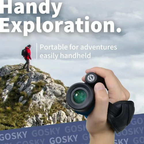 Miniatura 7 de Gosky - Telescopio monocular, monocular de 12 x 55 HD para adultos con prisma BAK4 y lente FMC, monocular ligero con adaptador para smartphone