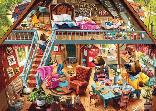 Ravensburger Dean Macadam Goldilocks Gets Caught! - Rompecabezas de 1000 piezas para adultos, 12000423, herramientas hechas a mano, fabricado en