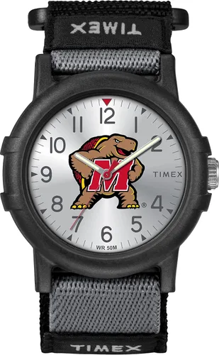 Miniatura 26 de Timex Reloj unisex Collegiate Recruit de 1.496 in - Tennessee Volunteers con correa de tela negra Michigan State Spartans