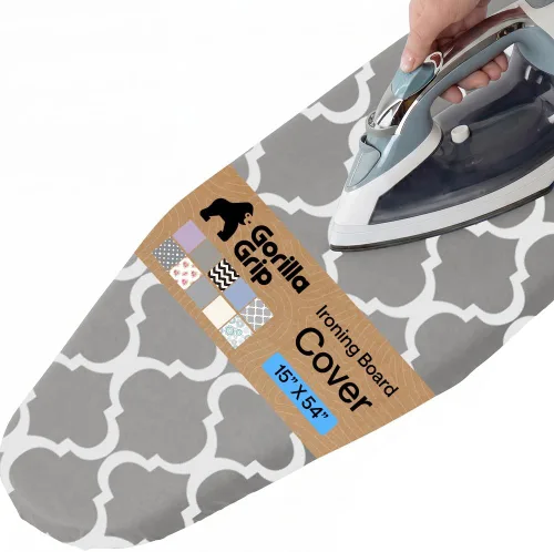 Miniatura 37 de GORILLA GRIP The Original - Funda y almohadilla para tabla de planchar, revestimiento de silicona, acolchado grueso resistente a la quemadura, Gris