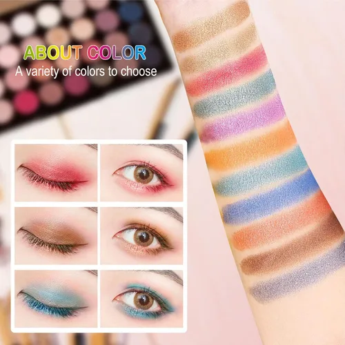 Miniatura 9 de Pure Vie - 132 colores todo en uno - Set de regalo de maquillaje que incluye una paleta de 94 sombras de ojos altamente pigmentadas brillantes