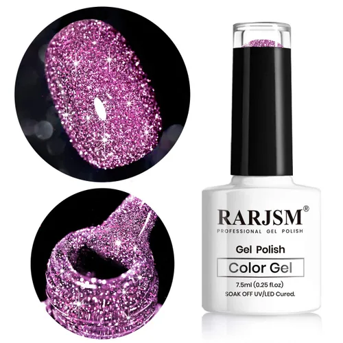 Miniatura 28 de RARJSM - Esmalte de uñas de gel con purpurina, de color verde oliva, brillante y brillante, para manicura DIY y salón de uñas, requiere secado