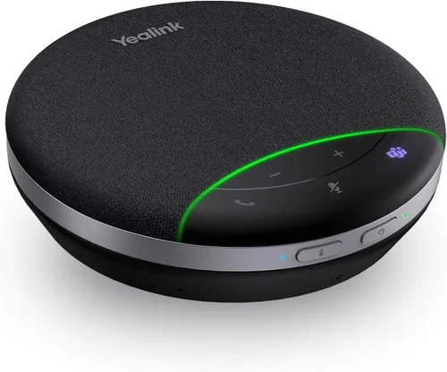 Miniatura 8 de Yealink Altavoz Bluetooth SP92 con altavoz de conferencia Dongle y micrófono Reducción de ruido dúplex completo 20h Llamada de equipos 9.81 oz