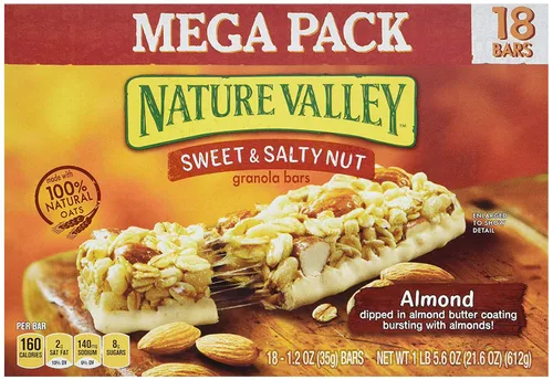 Miniatura 12 de Nature Valley Barras masticables de proteínas, mantequilla de maní, chocolate oscuro, 5 barras (paquete de 3)
