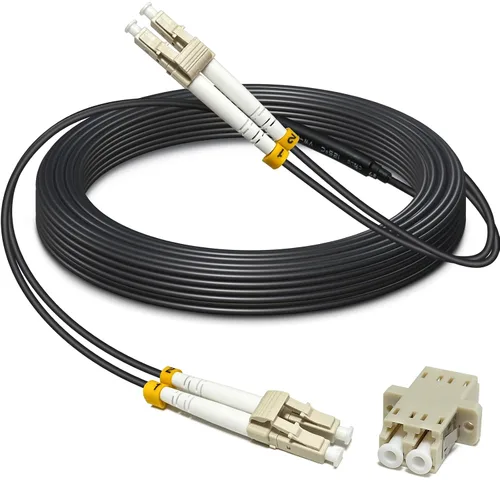 Miniatura 12 de Uniboot OM3 Cable de fibra óptica blindado para exteriores LC a LC de 100 pies (98.4 ft), cable de conexión multimodo de 40 GB/10 GB dúplex 50/125