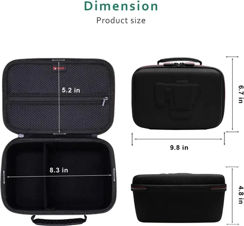 Miniatura 5 de Funda rígida para cámara Canon EOS Rebel R100/T7/R50/R6 MarkII/R50 V/R8/R10 y Nikon RED Z/ Z50 II/Z6 III/Z5 II sin espejo, para cámaras Canon Negro