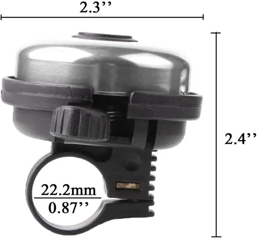 Miniatura 3 de Campana de bicicleta de aluminio, timbre de bicicleta con sonido fuerte para adultos, niños, niñas y niños