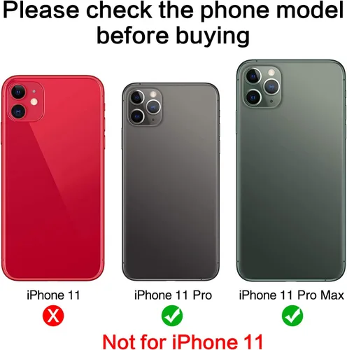 Miniatura 2 de 2PCS ASDAWN Reemplazo de Cristal de Lente de Cámara Trasera para iPhone 11 Pro y 11 Pro Max Reemplazo de Lente de Cámara con Adhesivo Preinstalado +