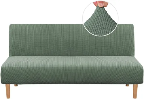 Miniatura 12 de H.VERSAILTEX - Funda elástica para sofá o cama, licra de alto elastano, lavable a máquina, tela Jacquard para sofá, futón Chocolate