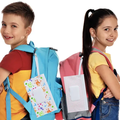 Miniatura 4 de Dispensador de toallitas para bebé, paquete de 4 soportes portátiles recargables para toallitas reutilizables, ligeros, para viajes, bolsa